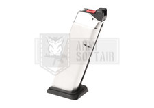 AW CUSTOM GREEN GAS Magazine VX GLOCK GBB 25 rds SILVER AIRSOFT