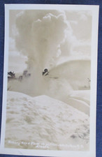 RPPC Alaska White Pass RR Rotary Snow Plow in Action ca1930 Postcard