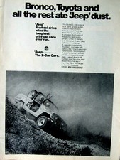 1979 Jeep Commando Bronco Toyota Ate Jeep Dust Vintage Original Print Ad 1979 Jeep Commando Bronco Toyota Ate Jeep Dust Vintage Original Print Ad