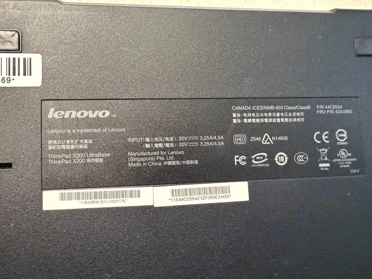 ThinkPad X200 Windows 10 + ドッキングポート DVD Amazon.com: THINKPAD X200 ULTRABASE : Electronics