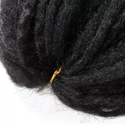 18" Marley Braiding Crochet Hair Afro Kinky Curly Marley Hair For Twists Braids - Bild 6 von 30