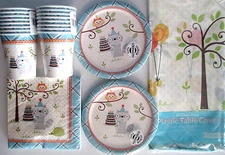 HAPPI WOODLAND Boy - Birthday Party Supply Set Pack Kit for 16