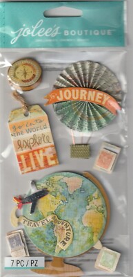 Jolees Boutique Dimensionale Aufkleber – Karten-Medaillons Set, Mehrfarbig, Säurefrei, Für Scrapbooking & Basteln