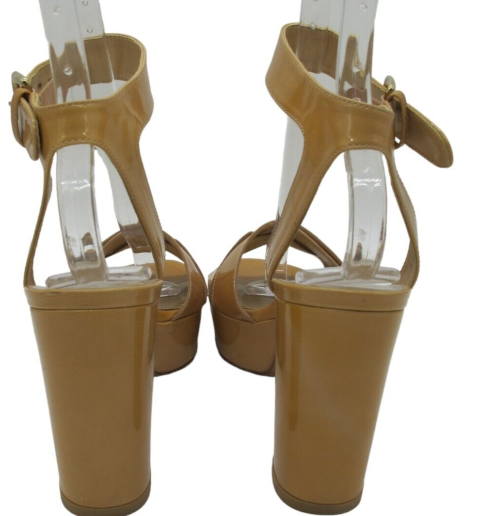 Stuart Weitzman Sandals Heels Platform Shoes 6.5 Golden