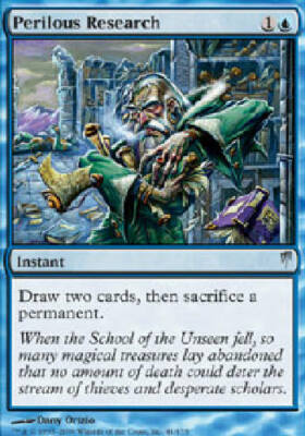 PERILOUS RESEARCH Coldsnap MTG Magic the Gathering Cards DJMagic