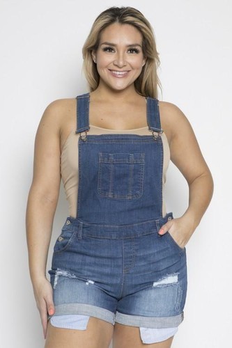 3X Denim Ripped Jean Shorts Overalls | eBay