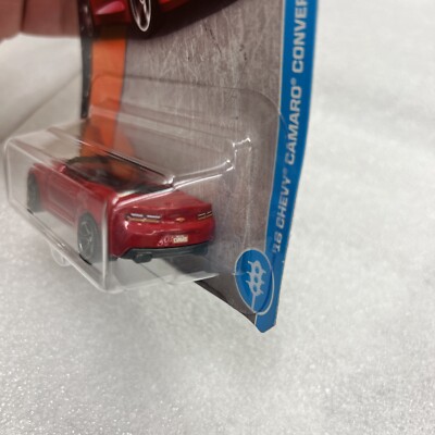 2017 MATCHBOX ADVENTURE CITY '16 CHEVY CAMARO CONVERTIBLE RED 2
