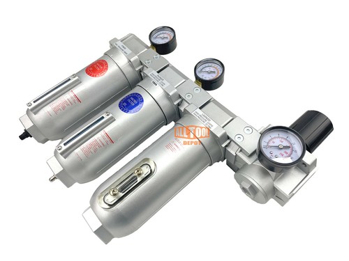 Sistema de limpieza de filtro de aire comprimido en línea 1" Super Duty 4 etapas drenaje automático - Imagen 3 de 7