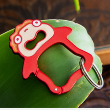 Studio Ghibli Ponyo on a Cliff by the Sea Face Carabiner Clip New From Japan