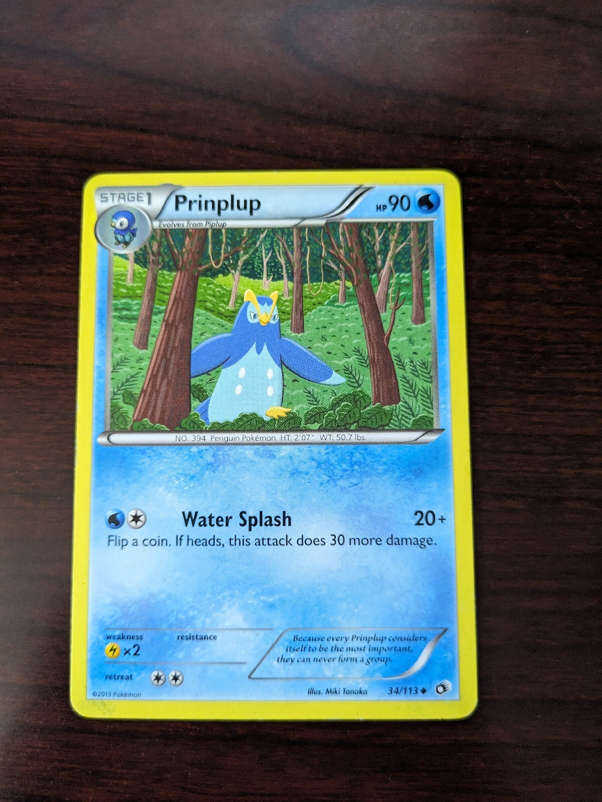 Prinplup 34/113- Legendary Treasures- Uncommon- LP