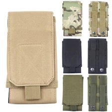 Tactical Army Cell Phone Bag MOLLE Waist Belt Pouch Holster Case For iPhone 16