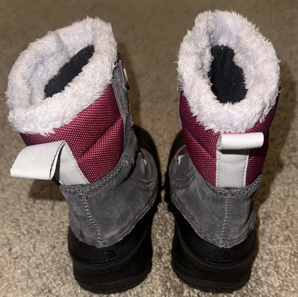 Botas impermeables de invierno The North Face gris púrpura talla 11 niñas pequeñas Foto 3 de 4