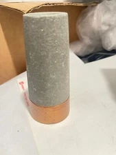 EACH Kate Aspen Gray & Gold Color Concrete Small Vases 41/2"H x 1 1/2"W(DR)