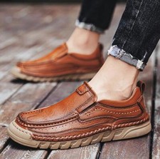 Scarpe uomo primavera autunno guida casual slip on punta tonda decolte comode piatte 