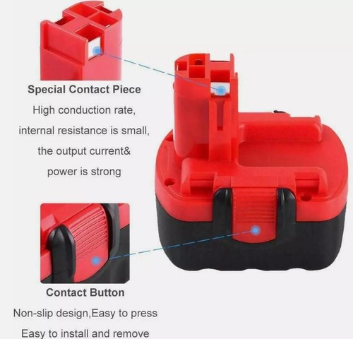 2Pack 14.4V Battery for BOSCH BAT140 Cordless BAT038 BAT040 BAT038 BAT159 4.8Ah - Picture 12 of 17