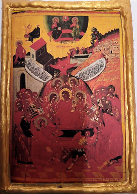 Dormition of The Mother of God Theotokos Mary Panagia Greek Easter Orthodox Icon