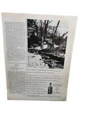 1973 Jack Daniels Whiskey Limestone Spring Tennessee Original Print Ad vintage
