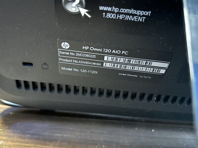 HP Omni 120-1120t All In One Desktop 4 GB RAM 500 GB HDD