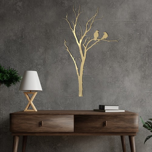 Nature-Inspired Metal Wall Art - Tree and Birds Decor for Home & Garden - Picture 7 of 17