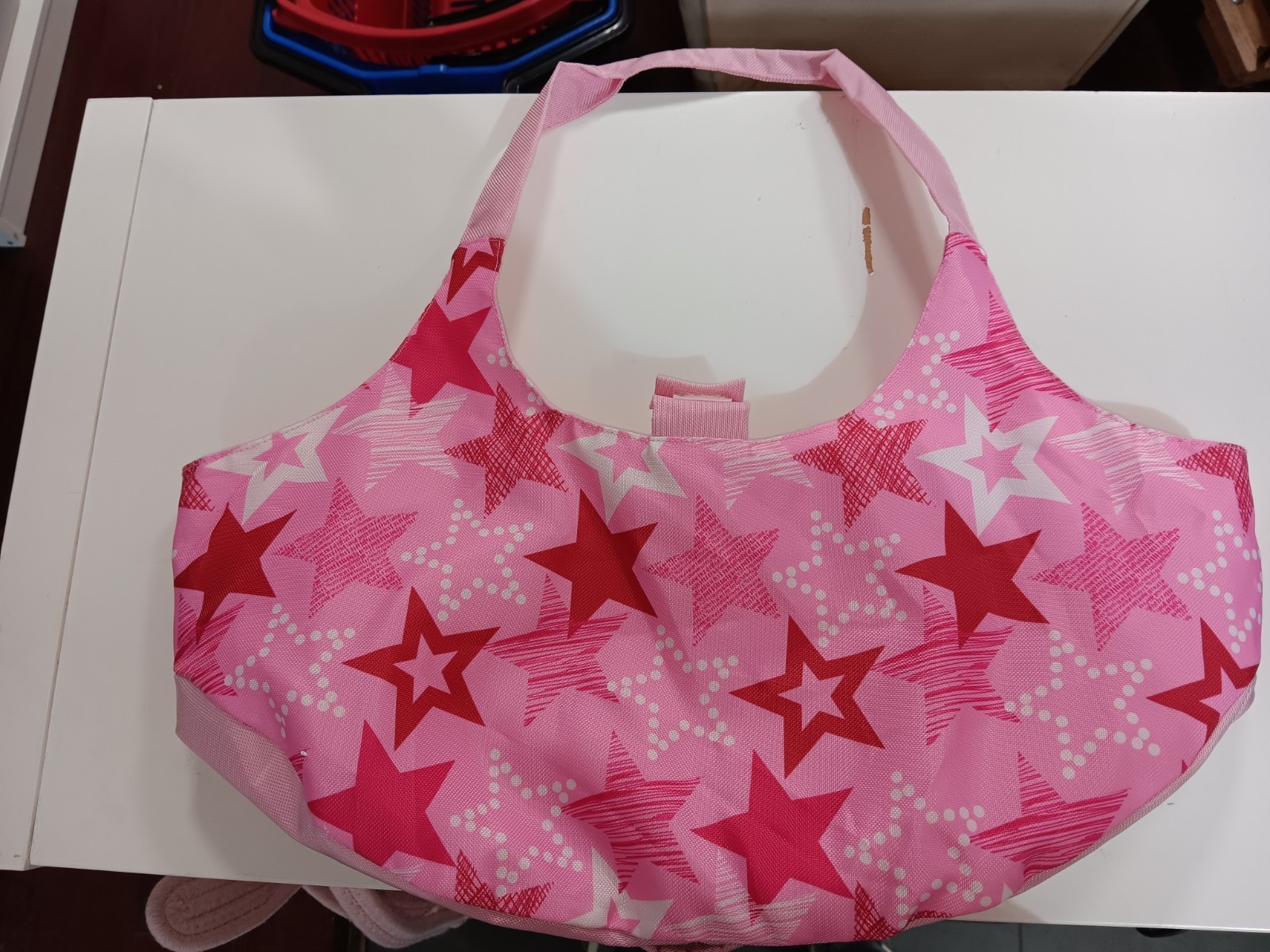 American Girl Tote Bag 2-DOLL CARRIER Travel Carry Case Pink Stars - Photo 1