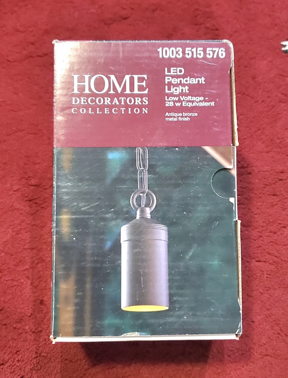 Home Decorators Outdoor Antique Bronze Low Voltage LED Hanging Pendant w/Chain