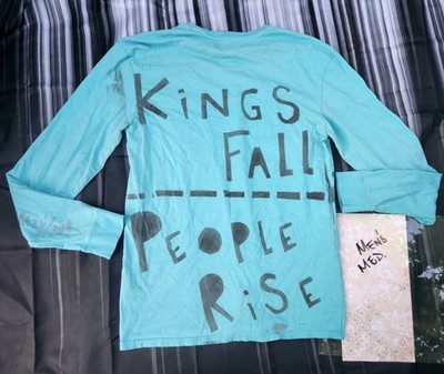 NO KiNGS SHiRT   PROTEST   ACTiViST   NO KiNGS   GRAFFiTi   DOUBLE SiDED  