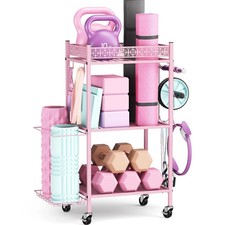 Yoga Mat Storage Rack, Home Gym Storage Rack Yoga Mat Holder, Workout Storage...