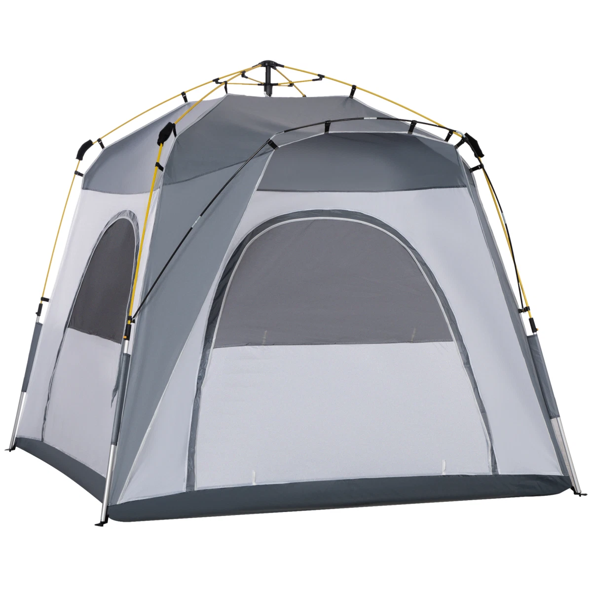 Outsunny Four Man Pop Up Tent Automatic Camping Backpacking Dome Shelter, Green
Opens in a new windo