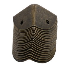20 Pcs Box Corner Protectors with Screw Pack Bronze box guards