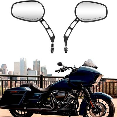 Motorcycle Edge Cut Side Mirror For Harley Touring Cruiser Sportster Dyn Softail
