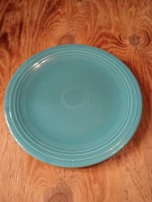 Vintage Genuine Fiesta Ware Round Chop Plate Platter 14” Turquoise HLC USA