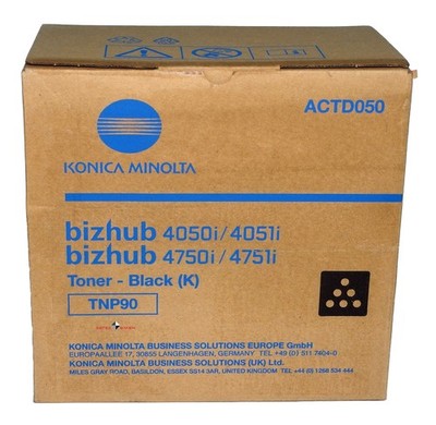 Konica Minolta Toner TNP90 Black Schwarz Noir Bizhub 4050i 4051i 4750i ACTD050