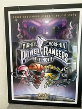 Power Rangers Poster From Funko Hollywood, New (No Frame)