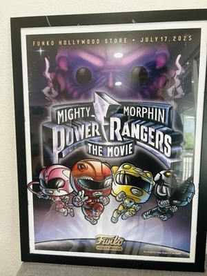 Power Rangers Poster From Funko Hollywood, New (No Frame)
