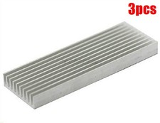 3Pcs For Computer Electronic 100X35X10MM Aluminum Heat Sink Ic New az