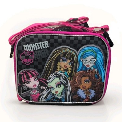 Monster High Dolls Mattel Soft Insulated Lunch Bag For Kids, Teens, Girls