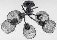 Led Deckenleuchten Schwarz 5X60W/E27 Modern IP20