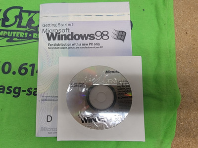 WINDOWS 98SE OPERATING SYSTEM PC CDROM WITH PRODUCT KEY