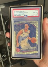 2024-25 Panini Prizm Black Zaccharie Risacher Gold Vinyl /5 PSA 8 READ DESC