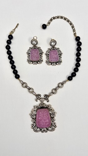 HEIDI DAUS “Oriental Dynasty” Crystal Beaded Necklace - Purple - Picture 2 of 5