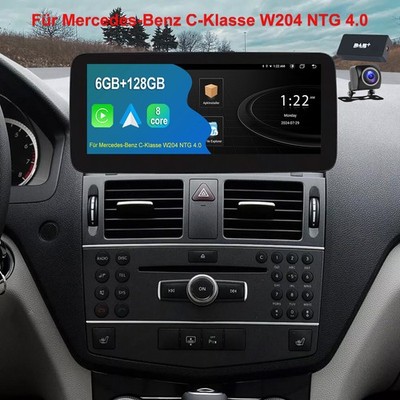 10.25'' GPS +DAB für MERCEDES-BENZ W204 S204 NTG4.0 Android 14 Autoradio CarPlay