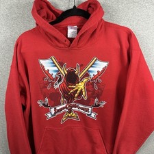 Vintage Insane Clown Posse Hoodie Mens Medium Red Get Ya Wicked On ICP READ