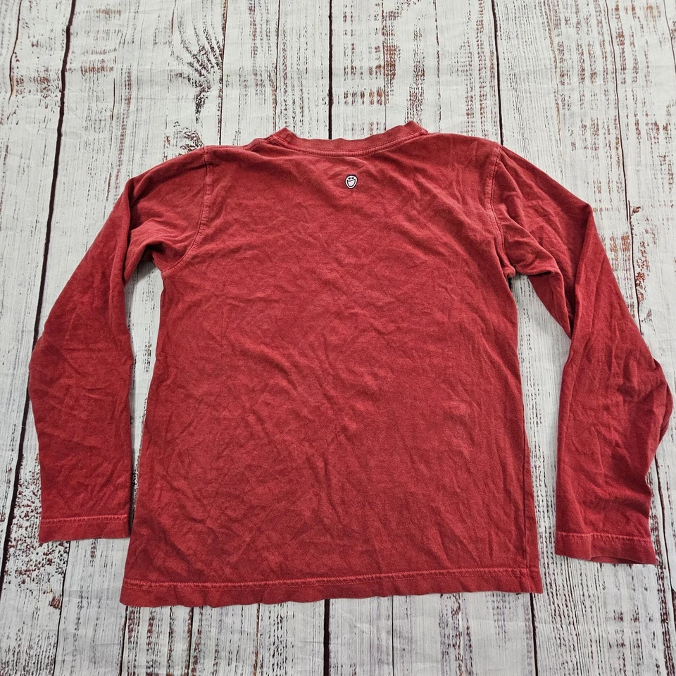 Camiseta Life is Good Baloncesto Let it Fly Roja Manga Larga Algodón Niños L Foto 2 de 4