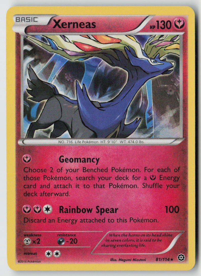 Xerneas 81/114 - XY - Steam Siege Holo - PTCG - LP