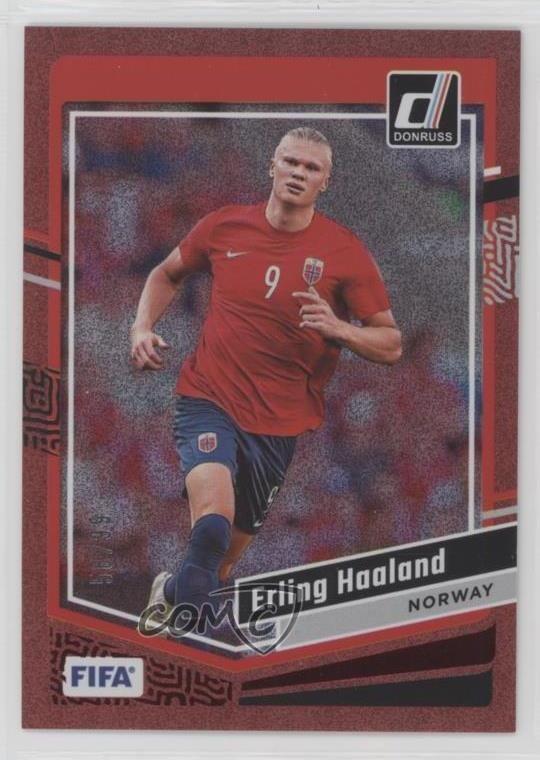2023-24 Panini Donruss FIFA Red /99 Erling Haaland #41 1pc0