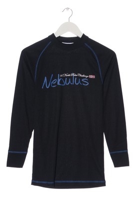 NEBULUS Longsleeve Damen Shirt Gr. DE 38 schwarz-blau Casual-Look