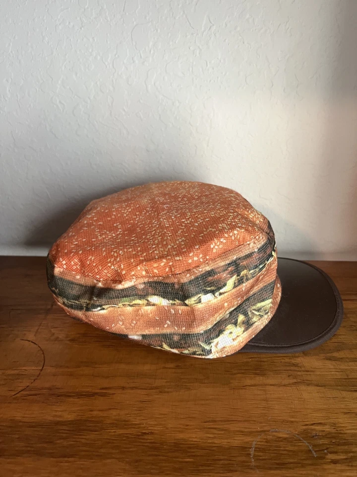 De colección 1980 McDonald's Big Mac Employee Promo Gorra Sombrero Talla Única RARO Hecho en EE. UU. Foto 3 de 4