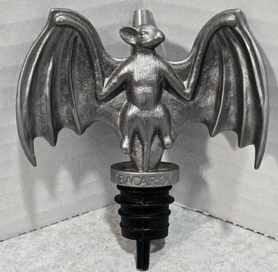 Bacardi Halloween Bat Pourer Cork Stopper Liquor Rum Bottle Shot Dispenser