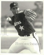 1990 Press Photo Pitcher Bill Gullickson of the Houston Astros - afx01298