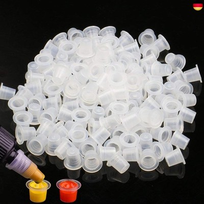 1000 Stück Tattoo Farbkappen Ink Caps -  Tattoo Farb Caps Tattoo Kappen Small Ta